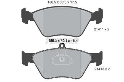 Pastilhas de freio TEXTAR 21411 01