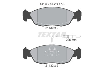 Pastilhas de freio TEXTAR 2143001