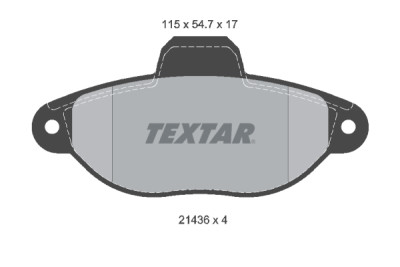 Pastilhas de freio TEXTAR 2143602