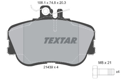 Pastilhas de freio TEXTAR 2143905