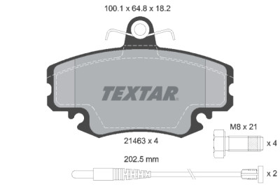 Pastilhas de freio TEXTAR 2146304