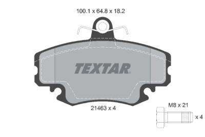 Pastilhas de freio TEXTAR 2146306
