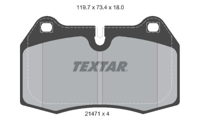 Pastilhas de freio TEXTAR 21471.02