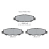 Pastilhas de freio TEXTAR 2149101
