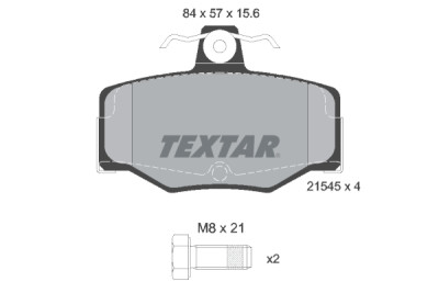 Pastilhas de freio TEXTAR 2154501