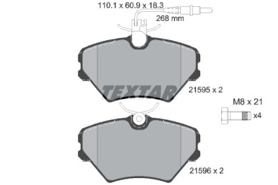 Pastilhas de freio TEXTAR 2159502