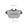 Pastilhas de freio TEXTAR 2160601