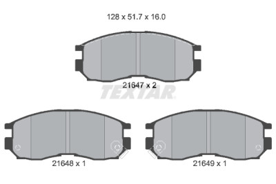 Pastilhas de freio TEXTAR 2164701