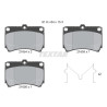Pastilhas de freio TEXTAR 2165404