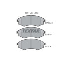 Pastilhas de freio TEXTAR 21725 01
