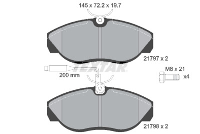 Pastilhas de freio TEXTAR 21797 01