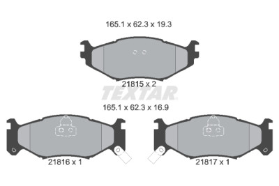 Pastilhas de freio TEXTAR 21815 01