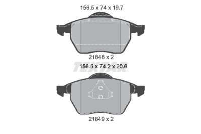 Pastilhas de freio TEXTAR 2184802