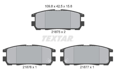 Pastilhas de freio TEXTAR 2187501