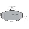 Pastilhas de freio TEXTAR 2194502
