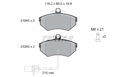 Pastilhas de freio TEXTAR 2194504