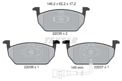 Pastilhas de freio TEXTAR 22035 01