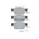 Pastilhas de freio TEXTAR 2238301