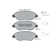Pastilhas de freio TEXTAR 2247601
