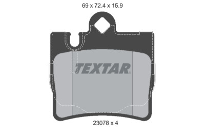 Pastilhas de freio TEXTAR 23078 01