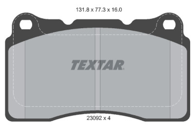 Pastilhas de freio TEXTAR 2309203