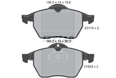 Pastilhas de freio TEXTAR 2311502