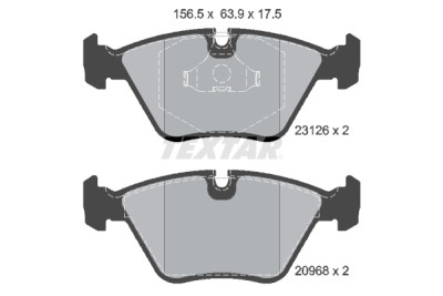 Pastilhas de freio TEXTAR 23126 01