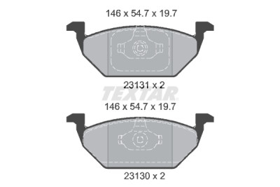 Pastilhas de freio TEXTAR 23130 01