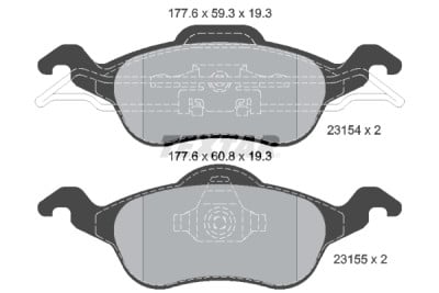 Pastilhas de freio TEXTAR 2315402