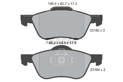 Pastilhas de freio TEXTAR 2316001