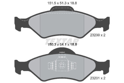 Pastilhas de freio TEXTAR 23200 01