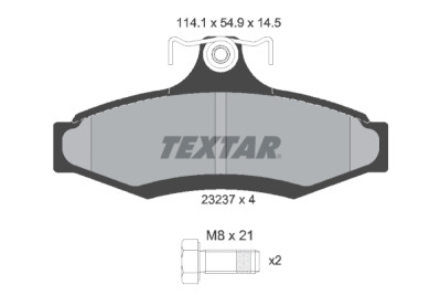 Pastilhas de freio TEXTAR 23237 01