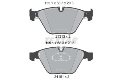 Pastilhas de freio TEXTAR 2331303