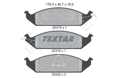 Pastilhas de freio TEXTAR 23318 01