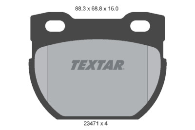 Pastilhas de freio TEXTAR 23471 01