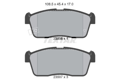 Pastilhas de freio TEXTAR 23508 01