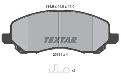 Pastilhas de freio TEXTAR 2358403
