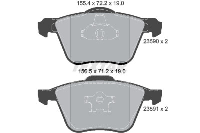 Pastilhas de freio TEXTAR 2359001