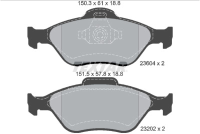Pastilhas de freio TEXTAR 2360406