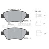 Pastilhas de freio TEXTAR 23705 02