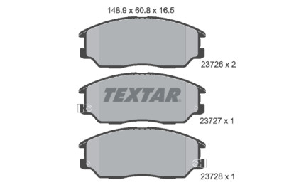 Pastilhas de freio TEXTAR 2372601