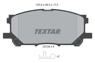 Pastilhas de freio TEXTAR 23734 01