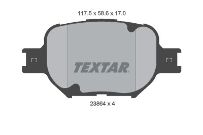 Pastilhas de freio TEXTAR 23864 01