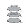 Pastilhas de freio TEXTAR 2386801