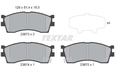 Pastilhas de freio TEXTAR 2387301