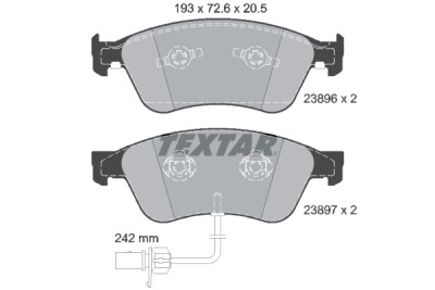 Pastilhas de freio TEXTAR 23896 01
