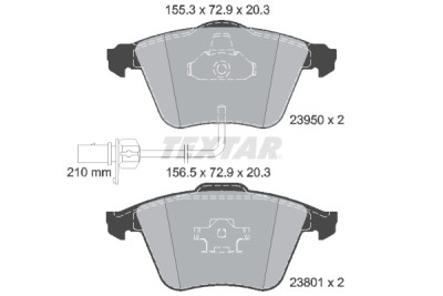 Pastilhas de freio TEXTAR 23950 01