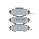 Pastilhas de freio TEXTAR 2397406