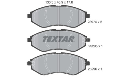 Pastilhas de freio TEXTAR 2397406