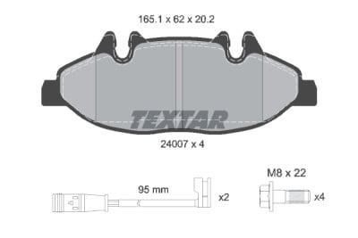 Pastilhas de freio TEXTAR 24007 01